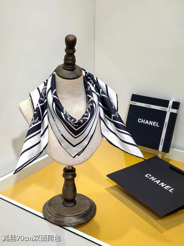 Chanel silk scarf hm25